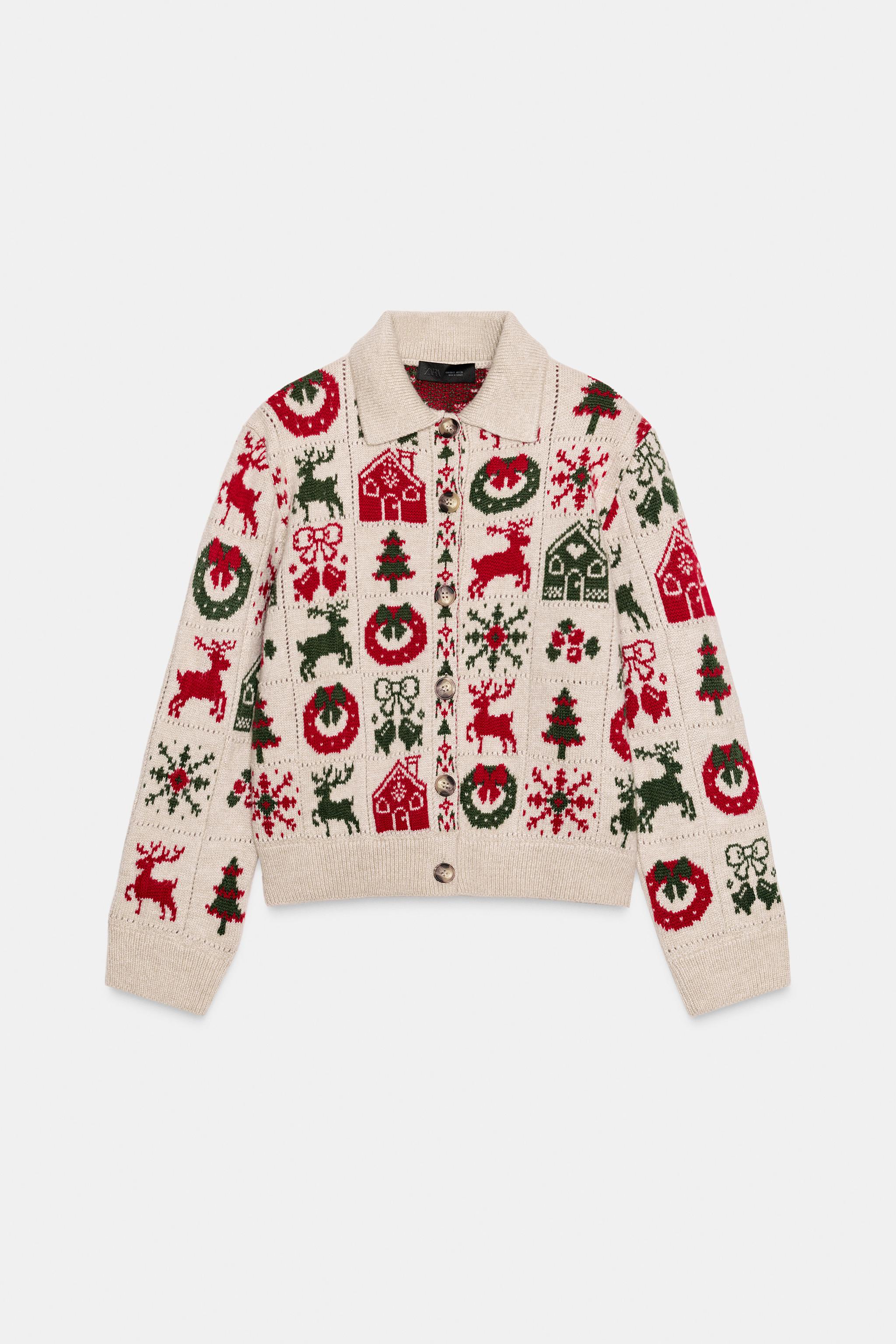 CHRISTMAS JACQUARD CARDIGAN